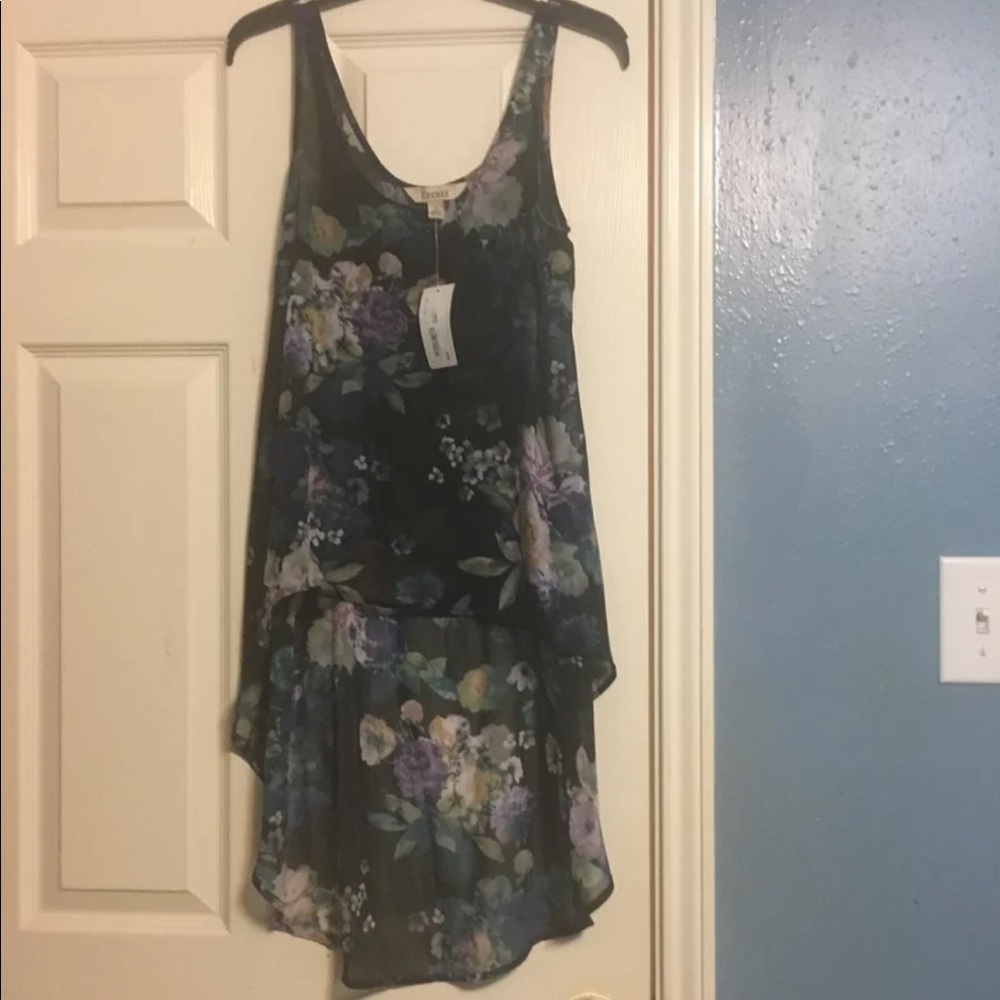 Decree Black Floral Blouse